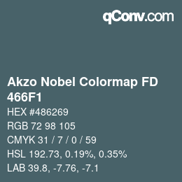 Color code: Akzo Nobel Colormap FD - 466F1 | qconv.com