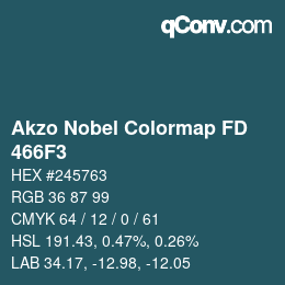 Code couleur: Akzo Nobel Colormap FD - 466F3 | qconv.com