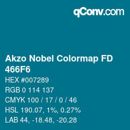 Color code: Akzo Nobel Colormap FD - 466F6 | qconv.com