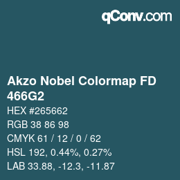 Color code: Akzo Nobel Colormap FD - 466G2 | qconv.com