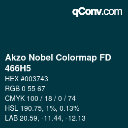 カラーコード: Akzo Nobel Colormap FD - 466H5 | qconv.com