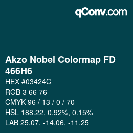 Código de color: Akzo Nobel Colormap FD - 466H6 | qconv.com