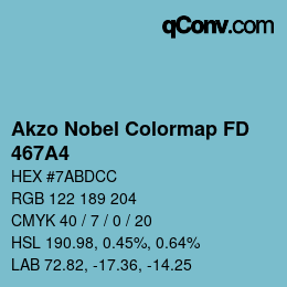 Color code: Akzo Nobel Colormap FD - 467A4 | qconv.com