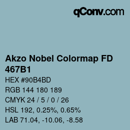 Farbcode: Akzo Nobel Colormap FD - 467B1 | qconv.com