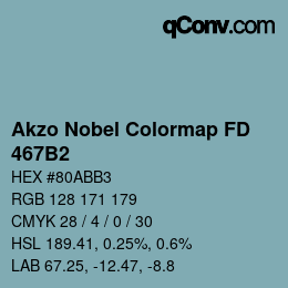 Code couleur: Akzo Nobel Colormap FD - 467B2 | qconv.com