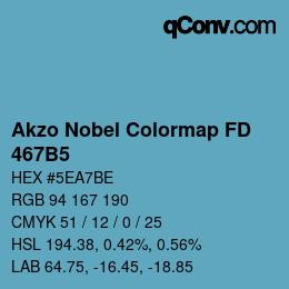 Código de color: Akzo Nobel Colormap FD - 467B5 | qconv.com