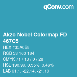 Color code: Akzo Nobel Colormap FD - 467C5 | qconv.com