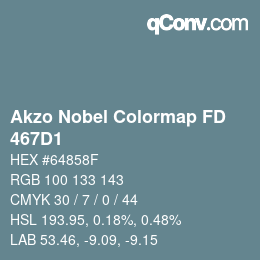 カラーコード: Akzo Nobel Colormap FD - 467D1 | qconv.com