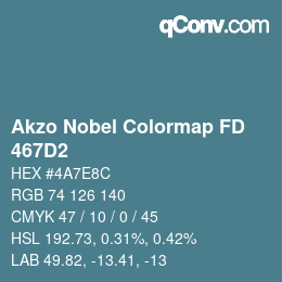 Color code: Akzo Nobel Colormap FD - 467D2 | qconv.com