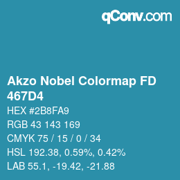 カラーコード: Akzo Nobel Colormap FD - 467D4 | qconv.com