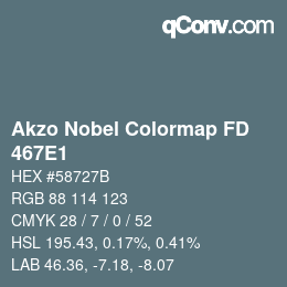 Code couleur: Akzo Nobel Colormap FD - 467E1 | qconv.com