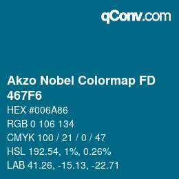 Color code: Akzo Nobel Colormap FD - 467F6 | qconv.com