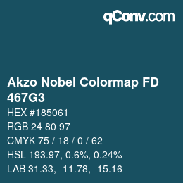 Code couleur: Akzo Nobel Colormap FD - 467G3 | qconv.com