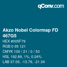 Color code: Akzo Nobel Colormap FD - 467G5 | qconv.com