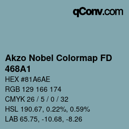 Color code: Akzo Nobel Colormap FD - 468A1 | qconv.com
