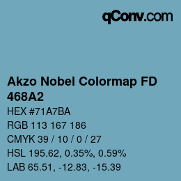 Color code: Akzo Nobel Colormap FD - 468A2 | qconv.com