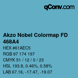 カラーコード: Akzo Nobel Colormap FD - 468A4 | qconv.com