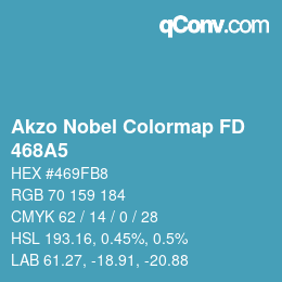 Farbcode: Akzo Nobel Colormap FD - 468A5 | qconv.com