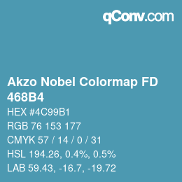 Color code: Akzo Nobel Colormap FD - 468B4 | qconv.com