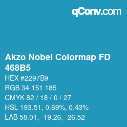 Color code: Akzo Nobel Colormap FD - 468B5 | qconv.com