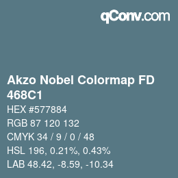 Color code: Akzo Nobel Colormap FD - 468C1 | qconv.com