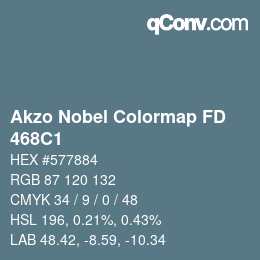 Code couleur: Akzo Nobel Colormap FD - 468C1 | qconv.com