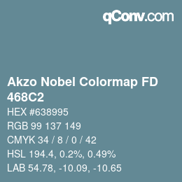 Color code: Akzo Nobel Colormap FD - 468C2 | qconv.com