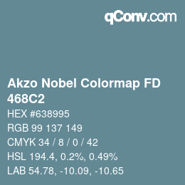 カラーコード: Akzo Nobel Colormap FD - 468C2 | qconv.com