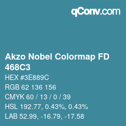 カラーコード: Akzo Nobel Colormap FD - 468C3 | qconv.com