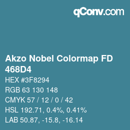 Color code: Akzo Nobel Colormap FD - 468D4 | qconv.com