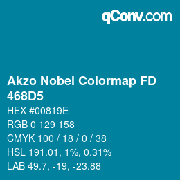 Color code: Akzo Nobel Colormap FD - 468D5 | qconv.com