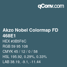 Color code: Akzo Nobel Colormap FD - 468E1 | qconv.com