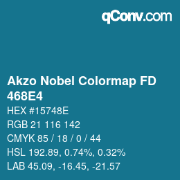Color code: Akzo Nobel Colormap FD - 468E4 | qconv.com