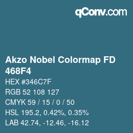 カラーコード: Akzo Nobel Colormap FD - 468F4 | qconv.com