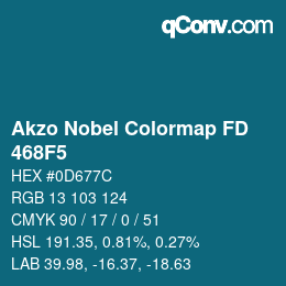 Color code: Akzo Nobel Colormap FD - 468F5 | qconv.com