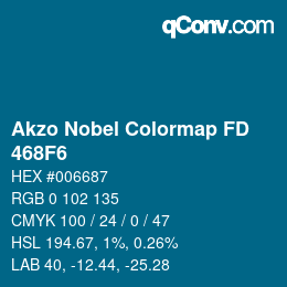 Farbcode: Akzo Nobel Colormap FD - 468F6 | qconv.com