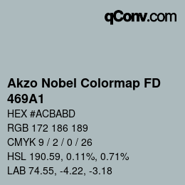 Color code: Akzo Nobel Colormap FD - 469A1 | qconv.com