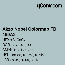 Code couleur: Akzo Nobel Colormap FD - 469A2 | qconv.com