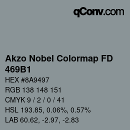 カラーコード: Akzo Nobel Colormap FD - 469B1 | qconv.com