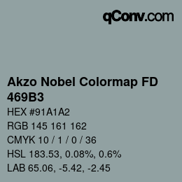Code couleur: Akzo Nobel Colormap FD - 469B3 | qconv.com