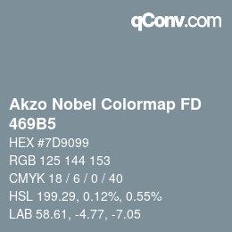 Code couleur: Akzo Nobel Colormap FD - 469B5 | qconv.com