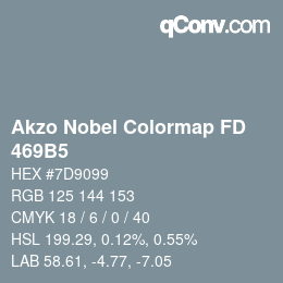 カラーコード: Akzo Nobel Colormap FD - 469B5 | qconv.com