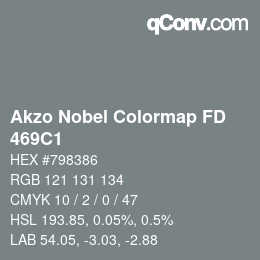 Código de color: Akzo Nobel Colormap FD - 469C1 | qconv.com