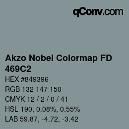 Color code: Akzo Nobel Colormap FD - 469C2 | qconv.com