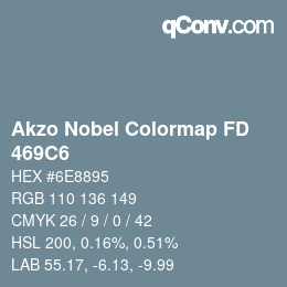 カラーコード: Akzo Nobel Colormap FD - 469C6 | qconv.com