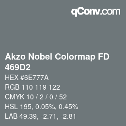 Color code: Akzo Nobel Colormap FD - 469D2 | qconv.com