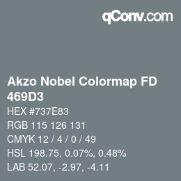 Color code: Akzo Nobel Colormap FD - 469D3 | qconv.com