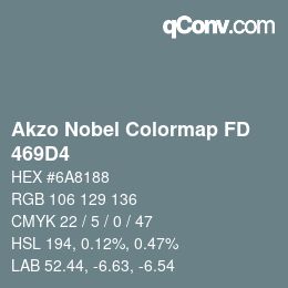 Color code: Akzo Nobel Colormap FD - 469D4 | qconv.com