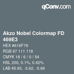 Color code: Akzo Nobel Colormap FD - 469E3 | qconv.com