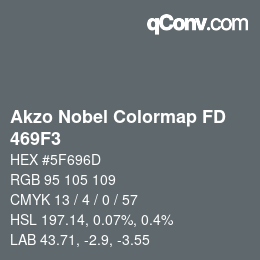 Code couleur: Akzo Nobel Colormap FD - 469F3 | qconv.com